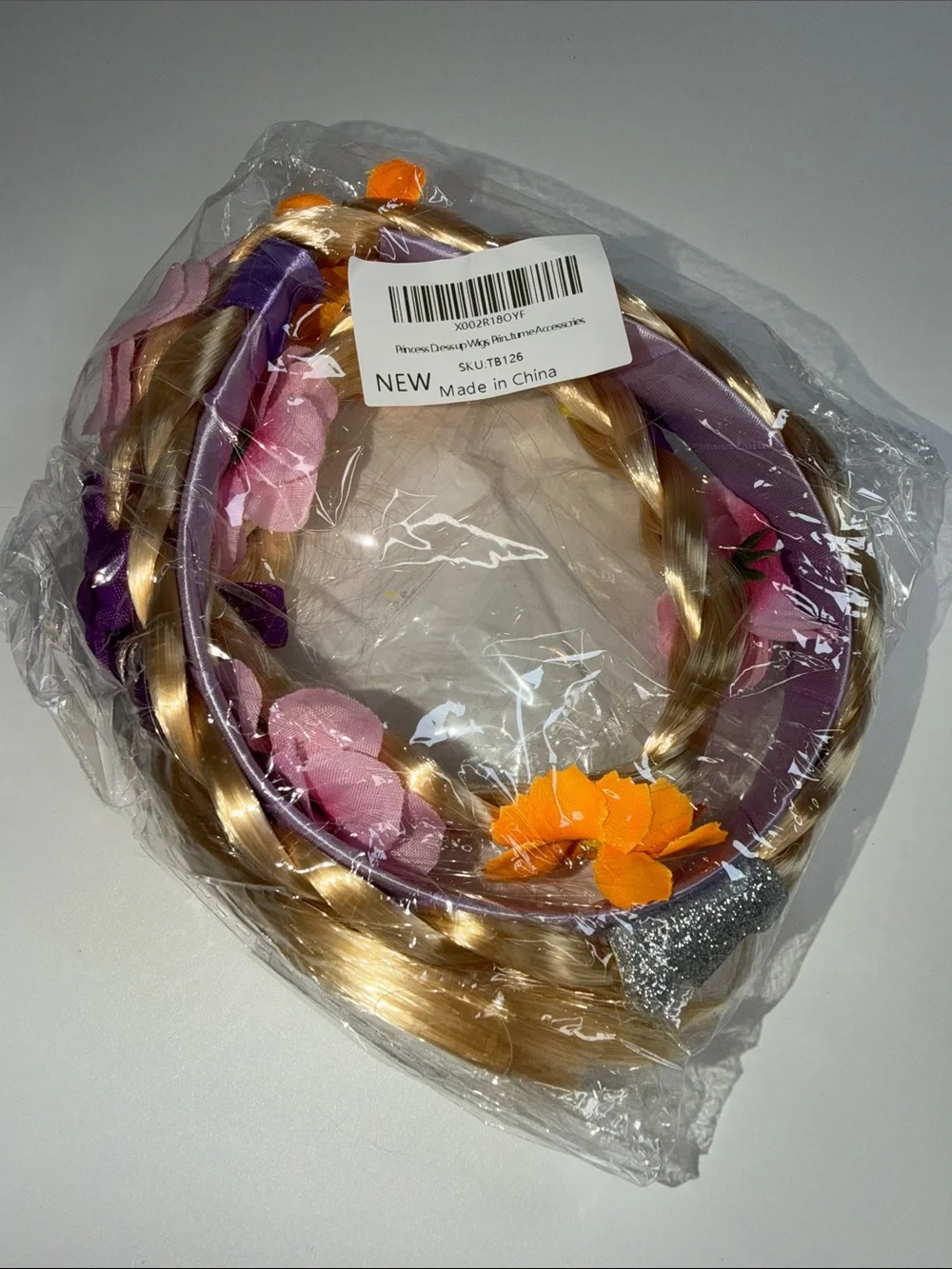 💜NWT PRINCESS RAPUNZEL HAIR/ COSTUME ACCESSORY WITH HEADBAND